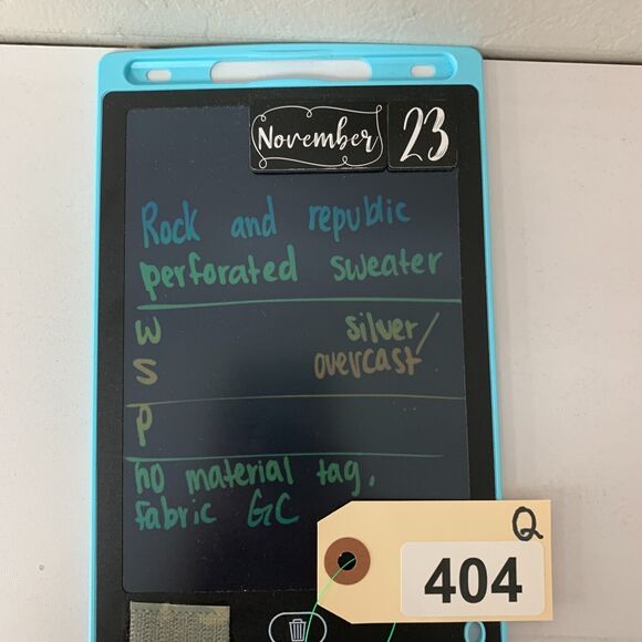 Rock & Republic Perforated Sweater Womens S Small Silver All Over Cutout Stretch - Picture 9 of 10